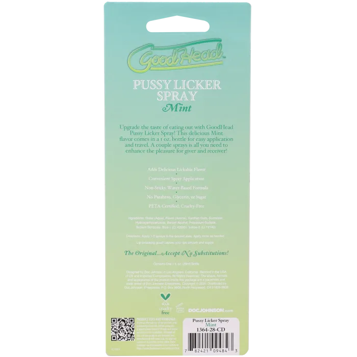 The Classics GoodHead Pussy Licker likspray mint 29 ml