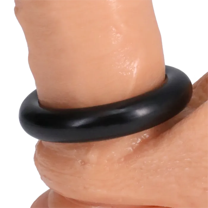 The Classics Rock Solid 2X Donut stretch cockring zwart