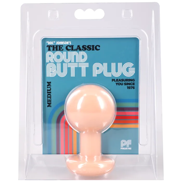The Classics Classic Round butt plug medium cream