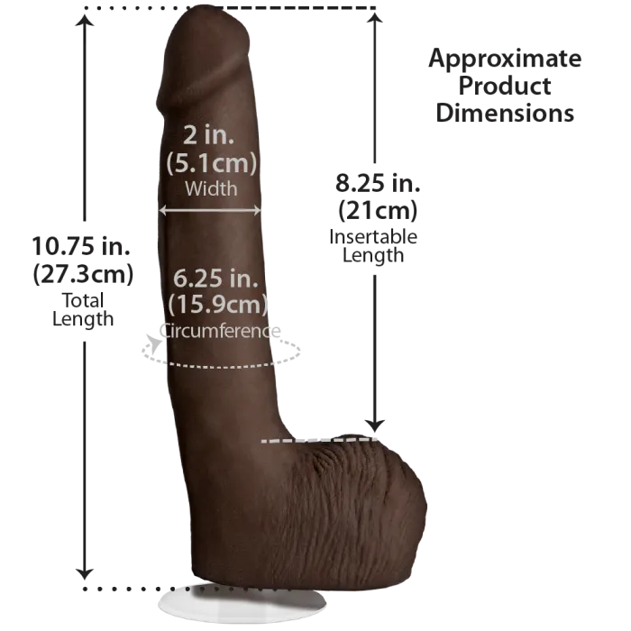 Signature Cocks Rob Piper 10.5 dildo ULTRASKYN zuignap