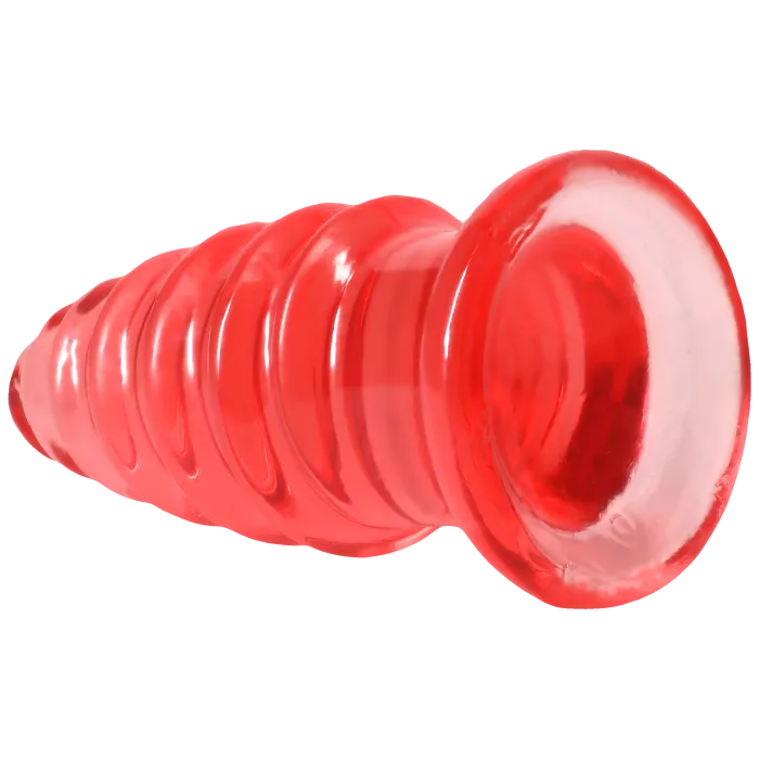 The Classics Crystal Jellies Anal Twist anale dildo Clear geribbeld
