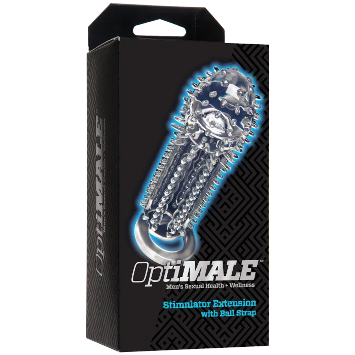The Classics OptiMALE Stimulator penishoess transparant rekbaar +2.5 cm