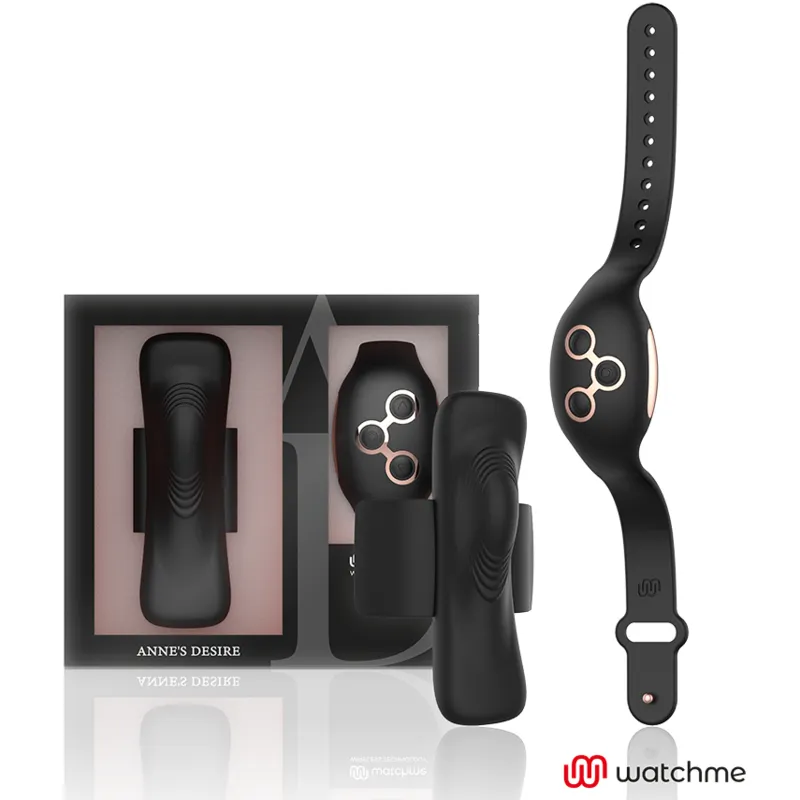 Anne's Desire WatchMe Panty Pleasure slipvibrator zwart/goud