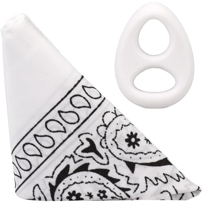 ROCK SOLID The Code cockring zwart met bandana
