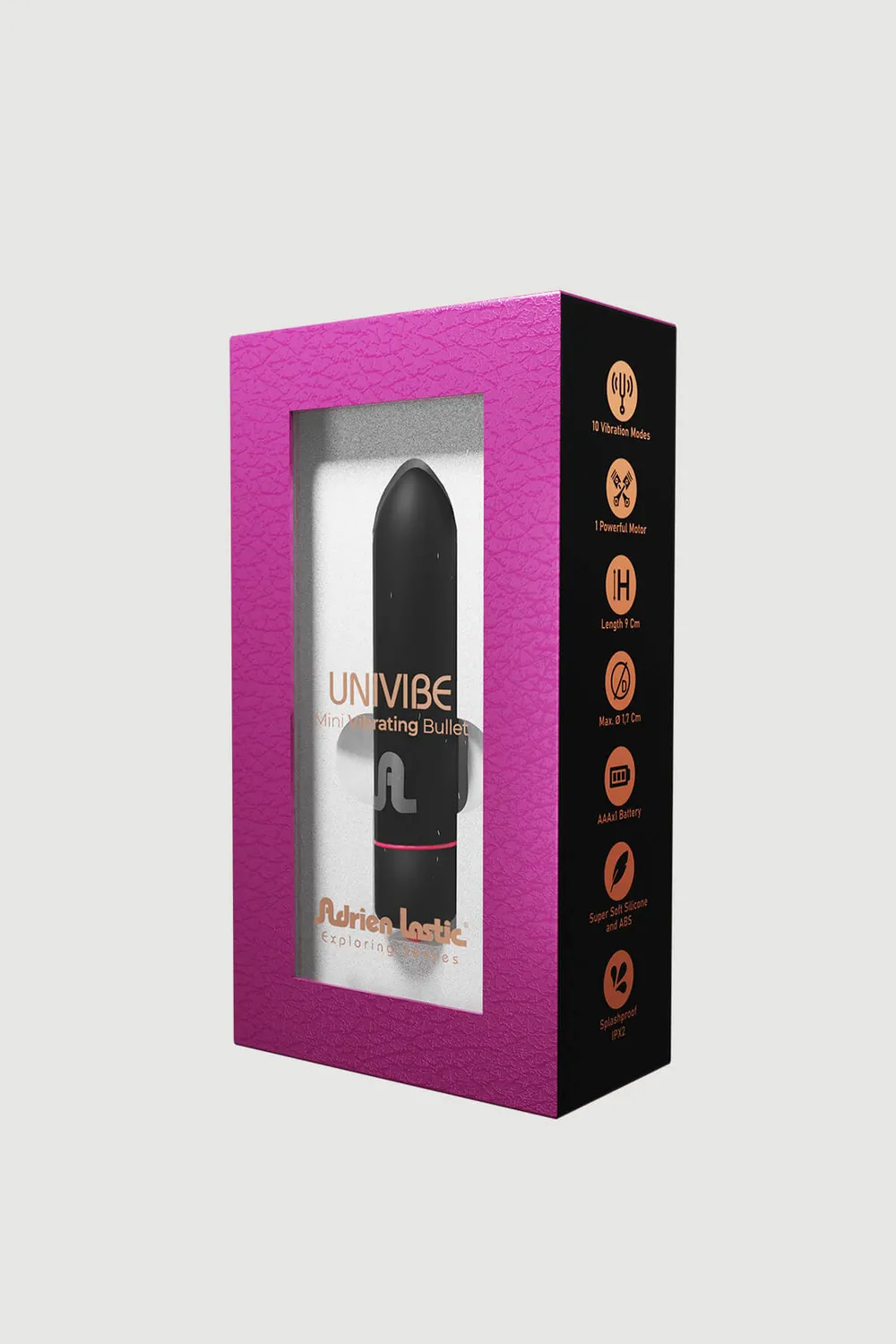 Adrien Lastic Univibe bulletvibrator silicone 9 cm stil