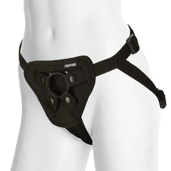 The Classics Vac-U-Lock Platinum Luxe harnas met plug