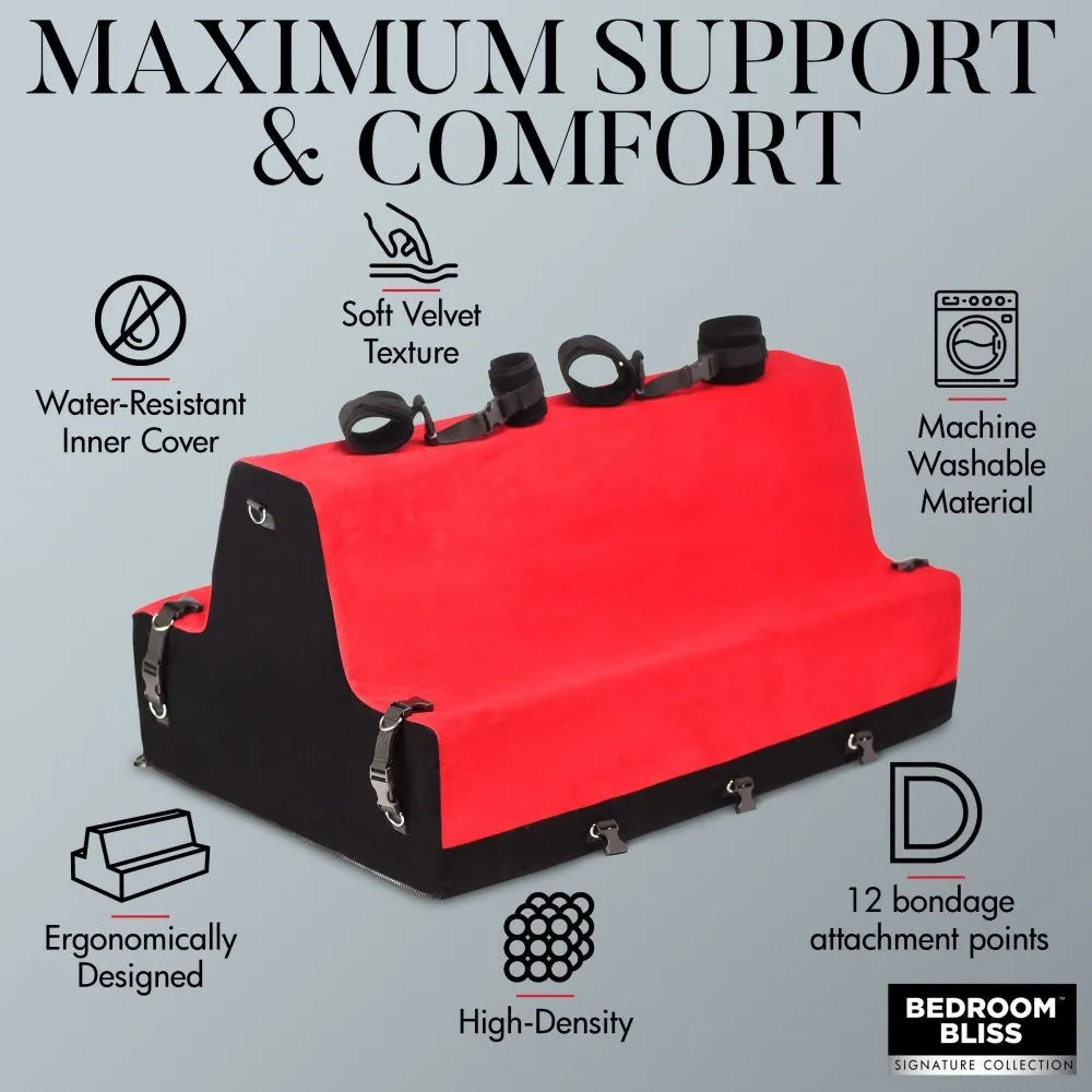 Bedroom Bliss Lover's Bondage Bench bank rood foam