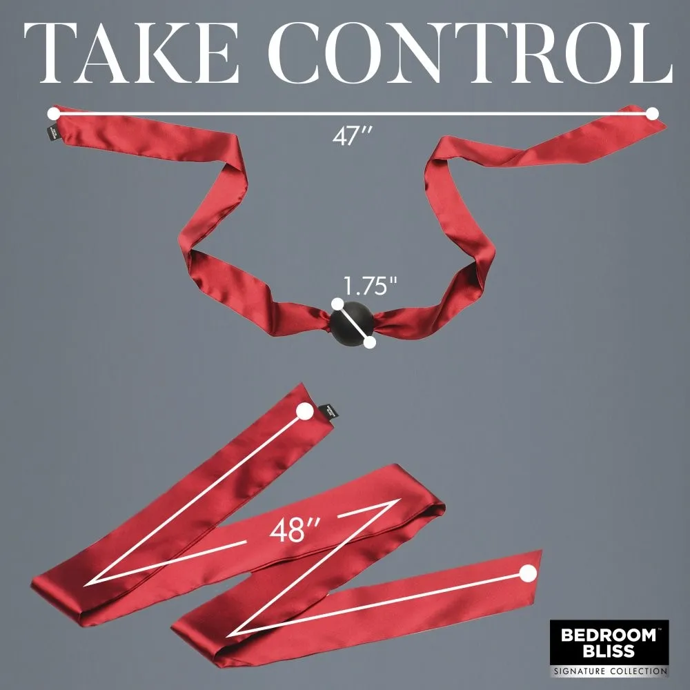 Bedroom Bliss Lover's Deluxe Bondage Massage Set rood 10-delig