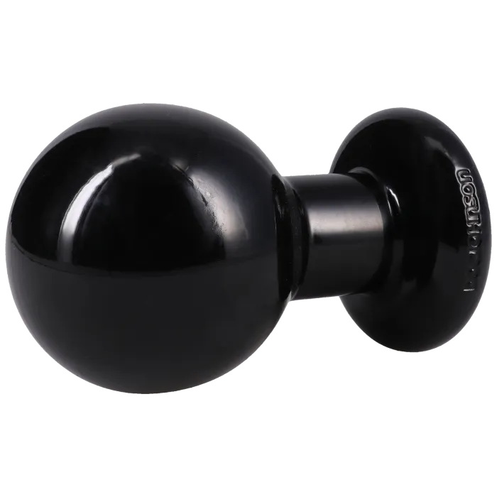 The Classics Classic Round buttplug large zwart PVC