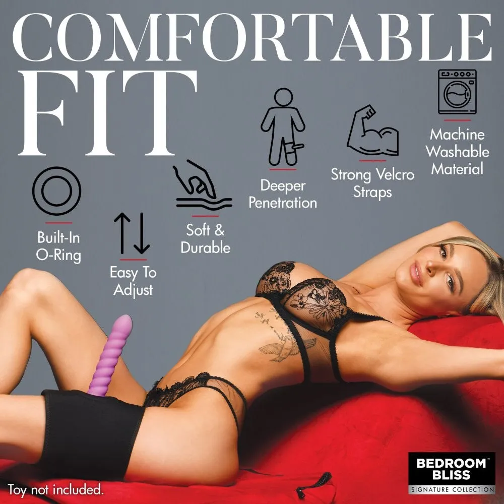 Bedroom Bliss Lover's Thigh Harness dijharnas zwart verstelbaar