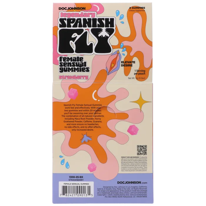 Spanish Fly Sensual gummies aardbei voor haar single