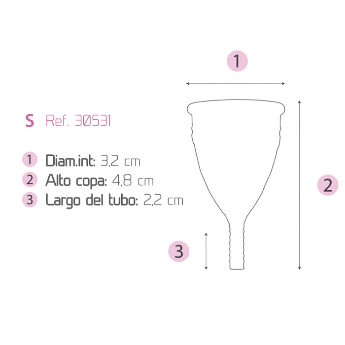 Femintimate Eve menstruatiecup maat S roze silicone