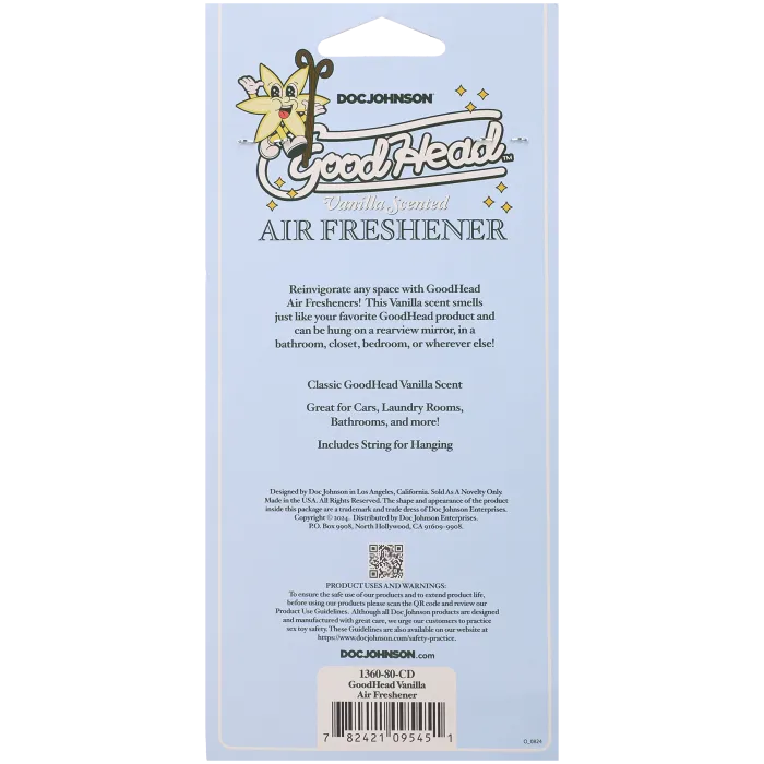 The Classics GoodHead luchtverfrisser Vanilla papieren hanger