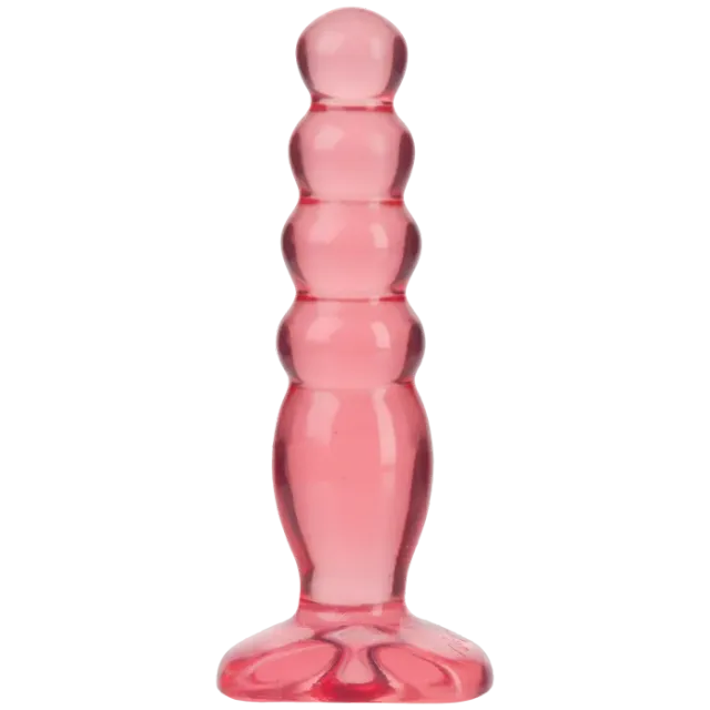 Crystal Jellies Anal Delight anale plug 5 inch roze kralen