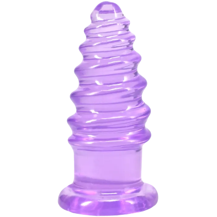 The Classics Crystal Jellies Anal Twist anale dildo Clear geribbeld