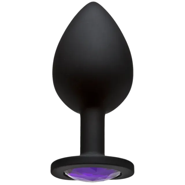 The Classics Booty Bling Jeweled Plug Buttplug Large Paars