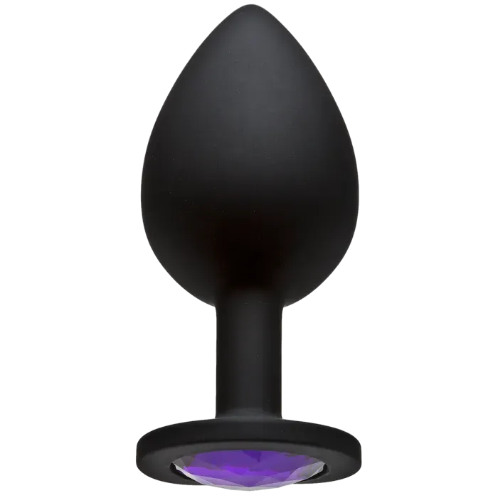 The Classics Booty Bling Jeweled Plug Buttplug Large Paars