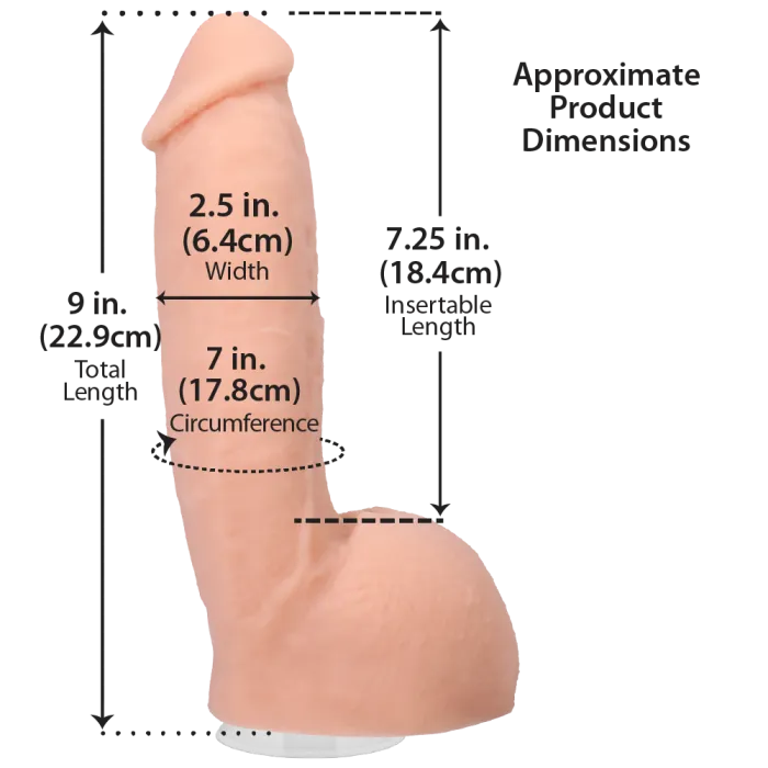 The Classics Signature Cocks Girthmasterr dildo 8.5 inch zuignap